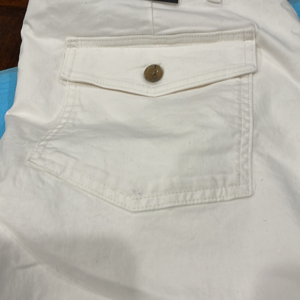 NWT Banana Republic White Straight Leg Pants size 14 - Picture 5 of 5